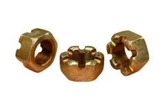 Гайка М24*1,5 прорезная гайка м24*1,5 корончатая ступицы газель, волга 292957 п29 в Нижнем Новгороде